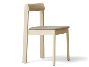 BLUEPRINT - Stackable ash chair with integrated cushion _ Form & Refine